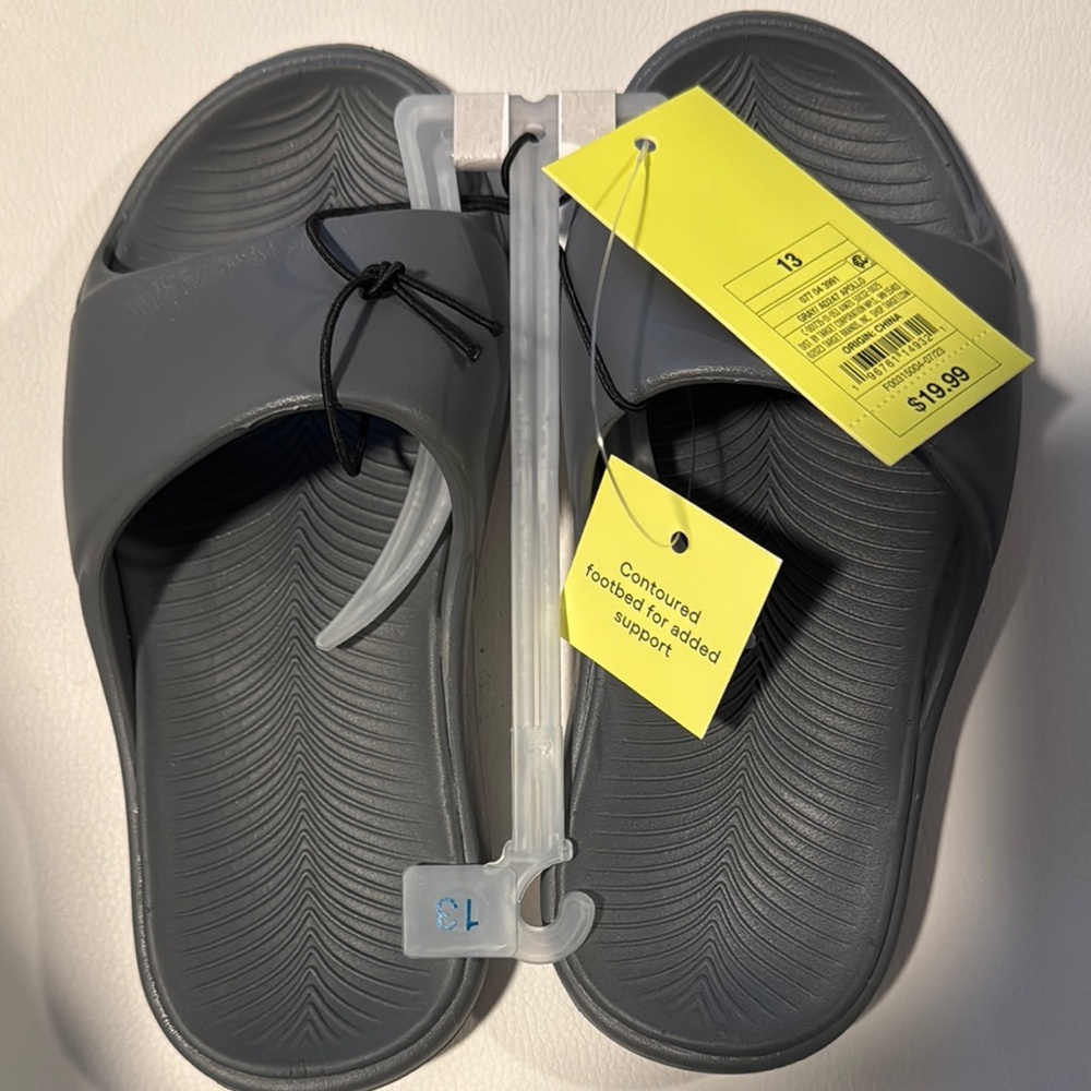 Gray Kids Sandals